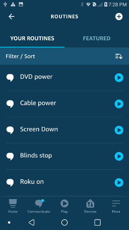 ROUTINES are the same as SCENES in other apps ROUTINES are the same as SCENES in other apps