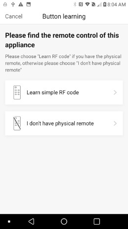 Broadlink app simple RF code selection-pix 19 Broadlink app simple RF code selection-pix 19