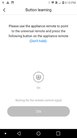 Broadlink app press physical remote button for actual IR cloning-pix 36 Broadlink app press physical remote button for actual IR cloning-pix 36