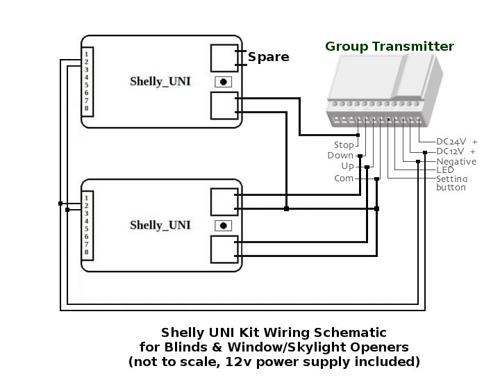 Shelly group control schematic Shelly group control schematic